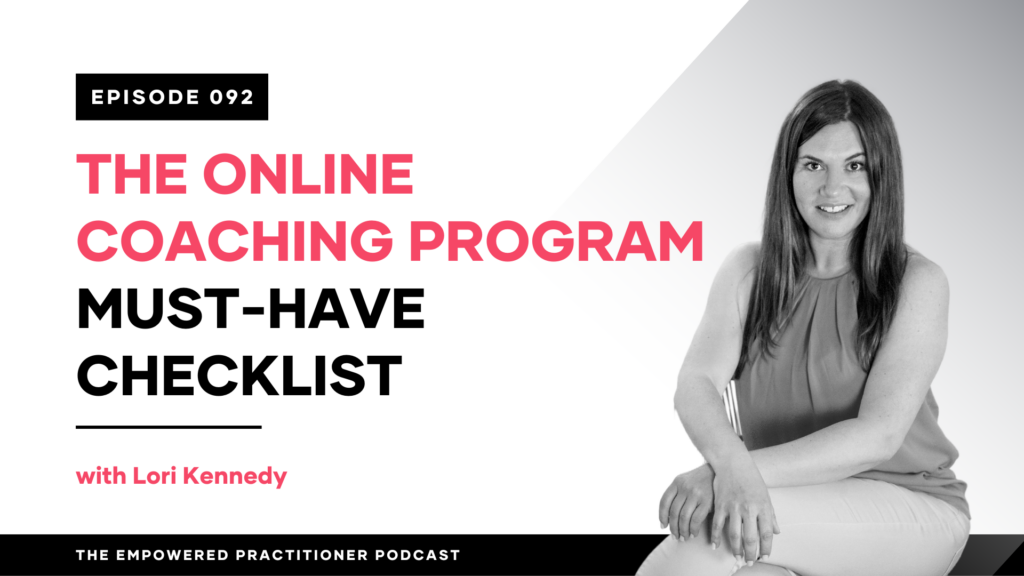 The Online Coaching Program Must Have Checklist